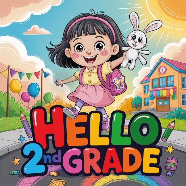 Hello 2nd Grade Book for Kids: Back to School Story for Children Fun Classroom Adventures, Friendship and Kindness, Perfect First Day of Second Grade Read Aloud, Illustrated Story book