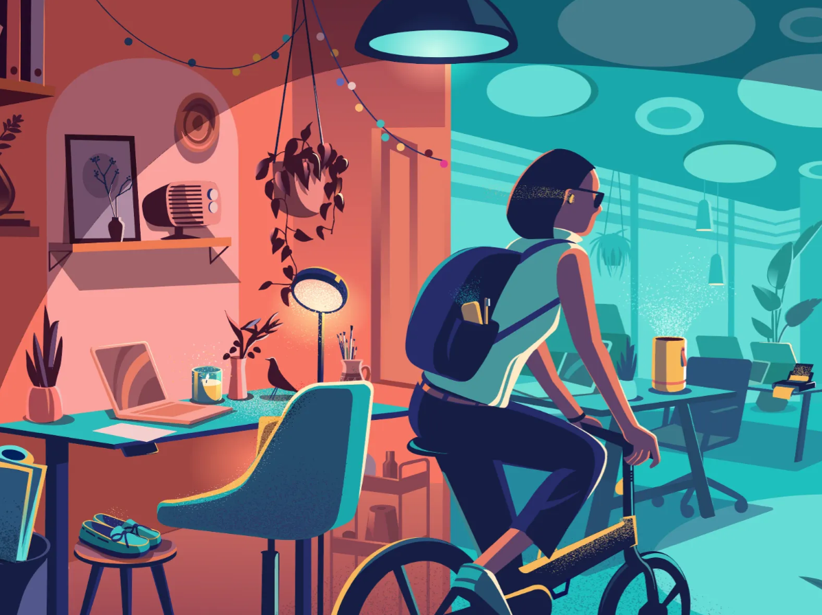 Sustainable hybrid work